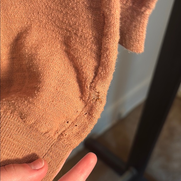 LOFT petite brown Cardigan Sweater with Three-Quarter Sleeves - Picture 4 of 4